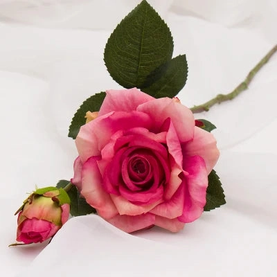 Real Touch Rose Christmas Decorations for Home Silk Flowers