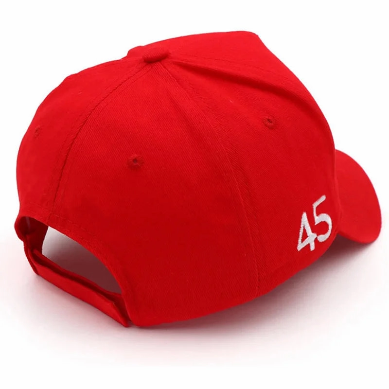 Red President Election Peaked Baseball Cap 3D USA Hat for Men Women
