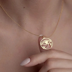 Retro Egypt Eye of Ra Pendant Jewelry Unisex Necklace