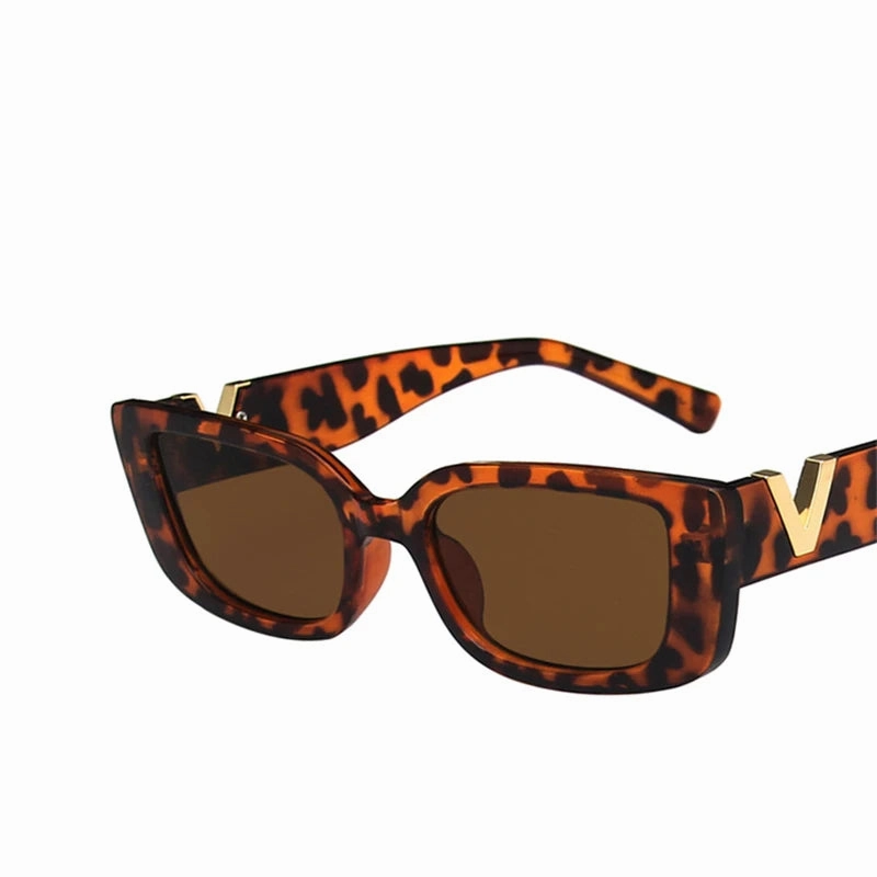 Retro Rectangle Sunglasses Women Vintage Small Frame Style