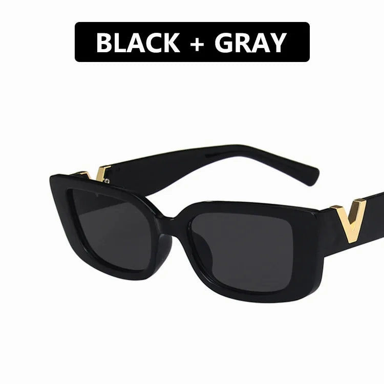 Retro Rectangle Sunglasses Women Vintage Small Frame Style