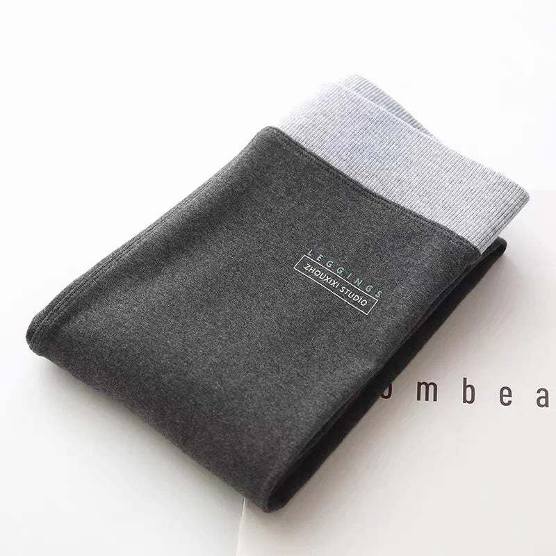 Ribbed Leggings For Women High Waist Warm Cotton Pants