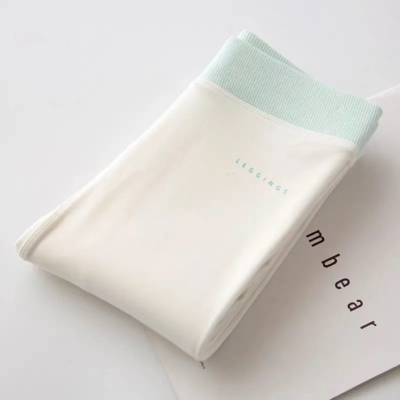 Ribbed Leggings For Women High Waist Warm Cotton Pants