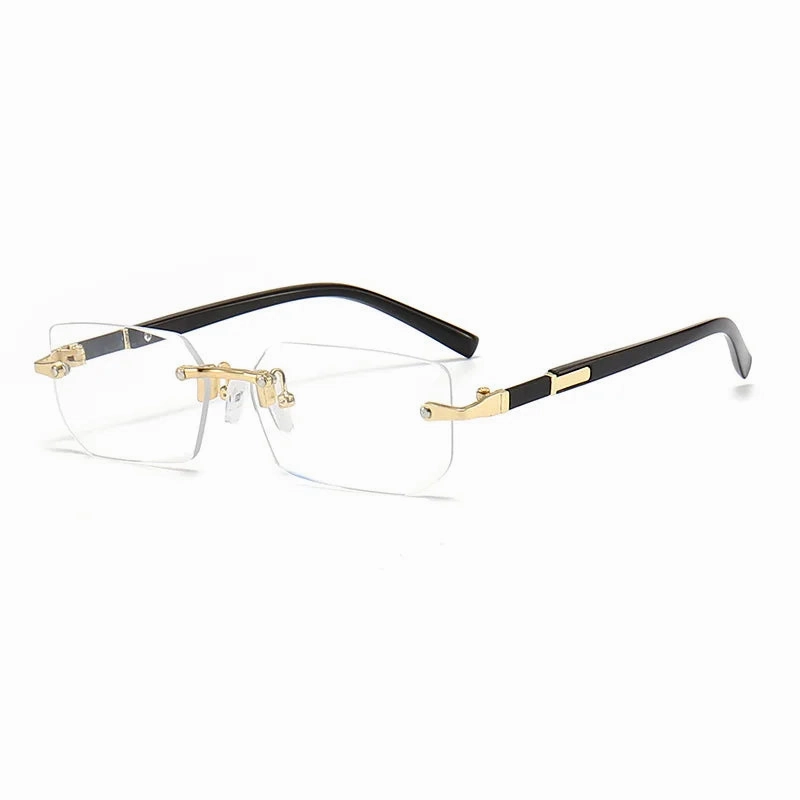 Rimless Sunglasses Rectangle Fashion Popular Shades For Summer