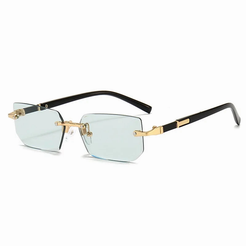 Rimless Sunglasses Rectangle Fashion Popular Shades For Summer