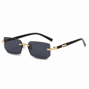 Rimless Sunglasses Rectangle Fashion Popular Shades For Summer