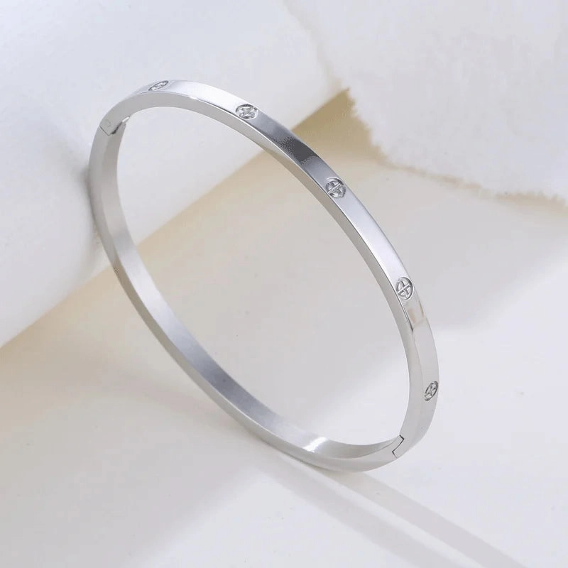 Roman Numerals Bracelet For Women Stainless Steel Luxury Fashion