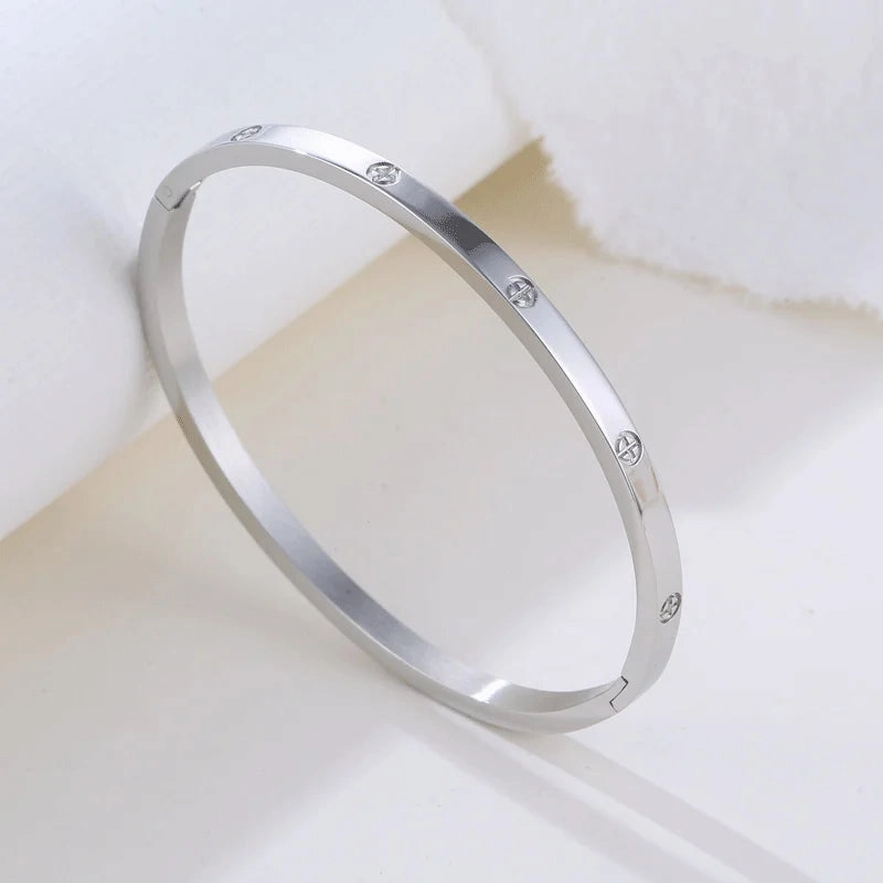 Roman Numerals Bracelet For Women Stainless Steel Luxury Fashion