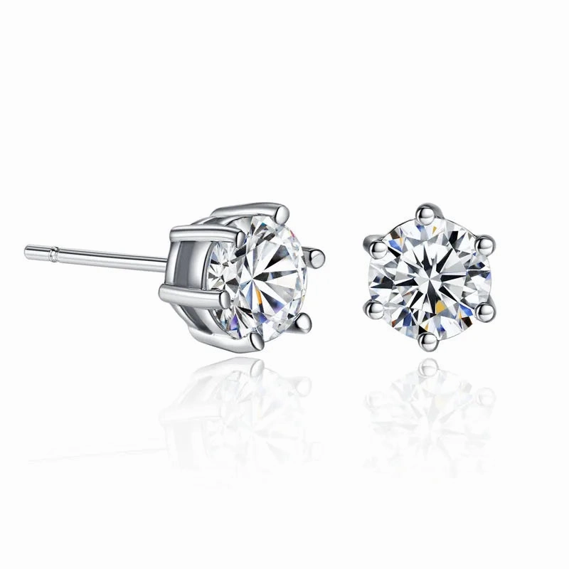 Round Wreath Bow Pearl Stud Earrings Elegant Trend Fashion