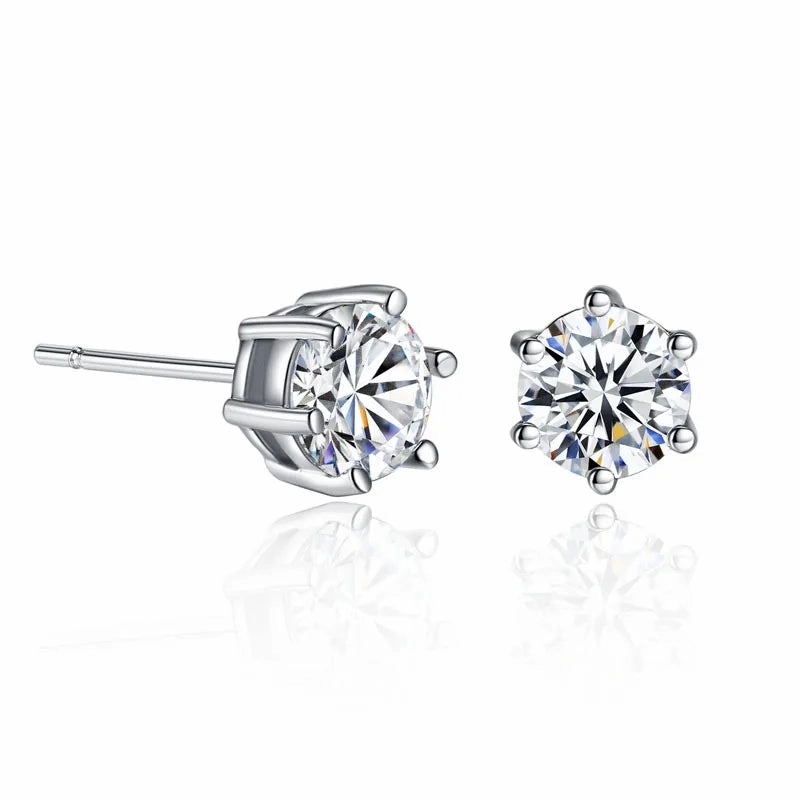Round Wreath Bow Pearl Stud Earrings Elegant Trend Fashion