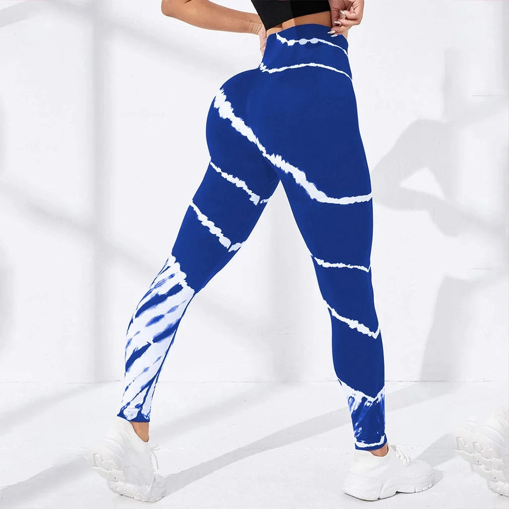 Seamless Tie Dye Leggings Women Sexy Fitness Gym Legging