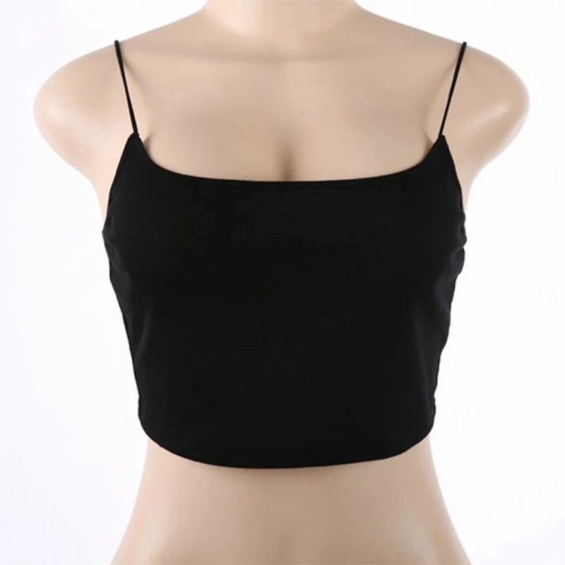 Sexy Crop Top Women Summer Camis Straps Sleeveless Tanks