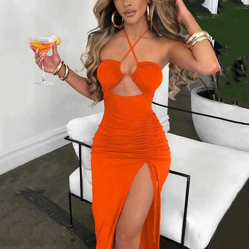 Sexy Dress Women Summer New Sleeveless Backless Casual Bodycon Elegant Party Dress