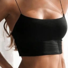Sexy Tank Top Black Halter Crop Top Women Summer Sleeveless Backless Camisole Casual Fashion Tube Top for Parties and Clubs