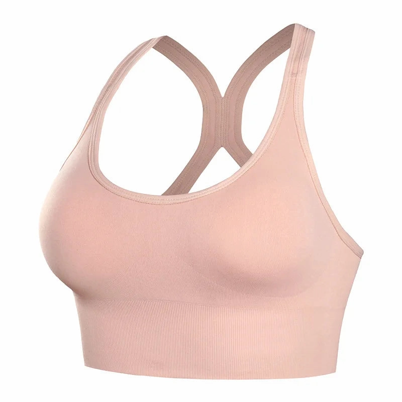 Shockproof Quick Dry Sports Bra Women Padded Yoga Bra Top for Gym Running Fitness Seamless Comfort and Style