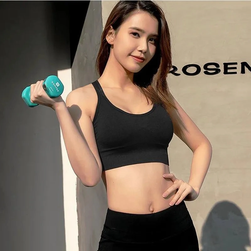Shockproof Quick Dry Sports Bra Women Padded Yoga Bra Top for Gym Running Fitness Seamless Comfort and Style
