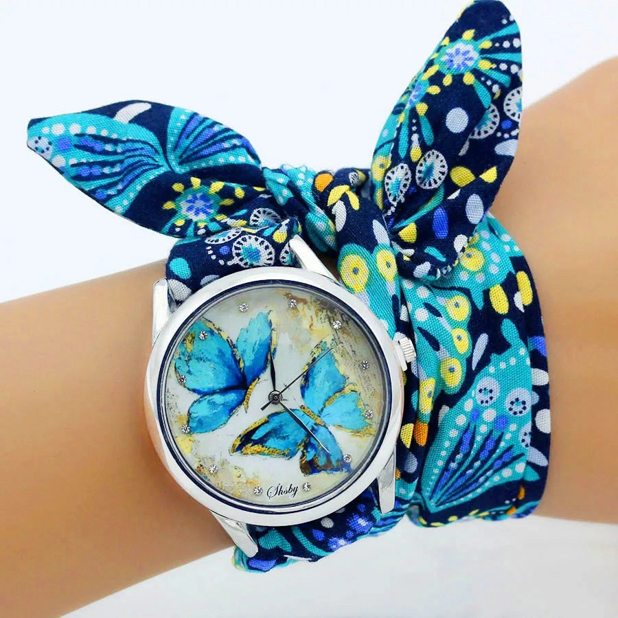 Shsby New Ladies Cloth Wristwatch Fashion Women Dress Watch