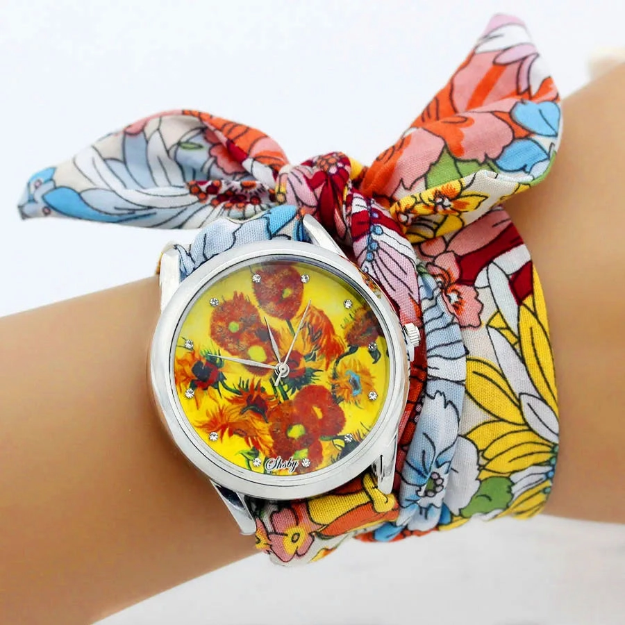 Shsby New Ladies Cloth Wristwatch Fashion Women Dress Watch