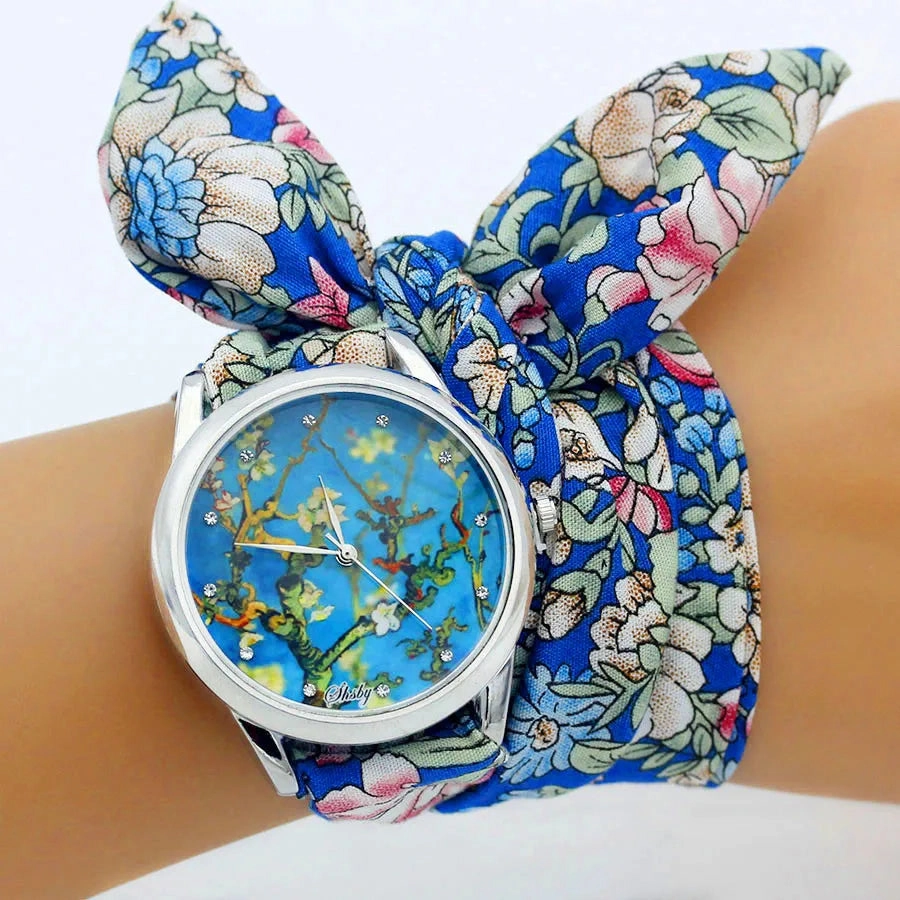 Shsby New Ladies Cloth Wristwatch Fashion Women Dress Watch