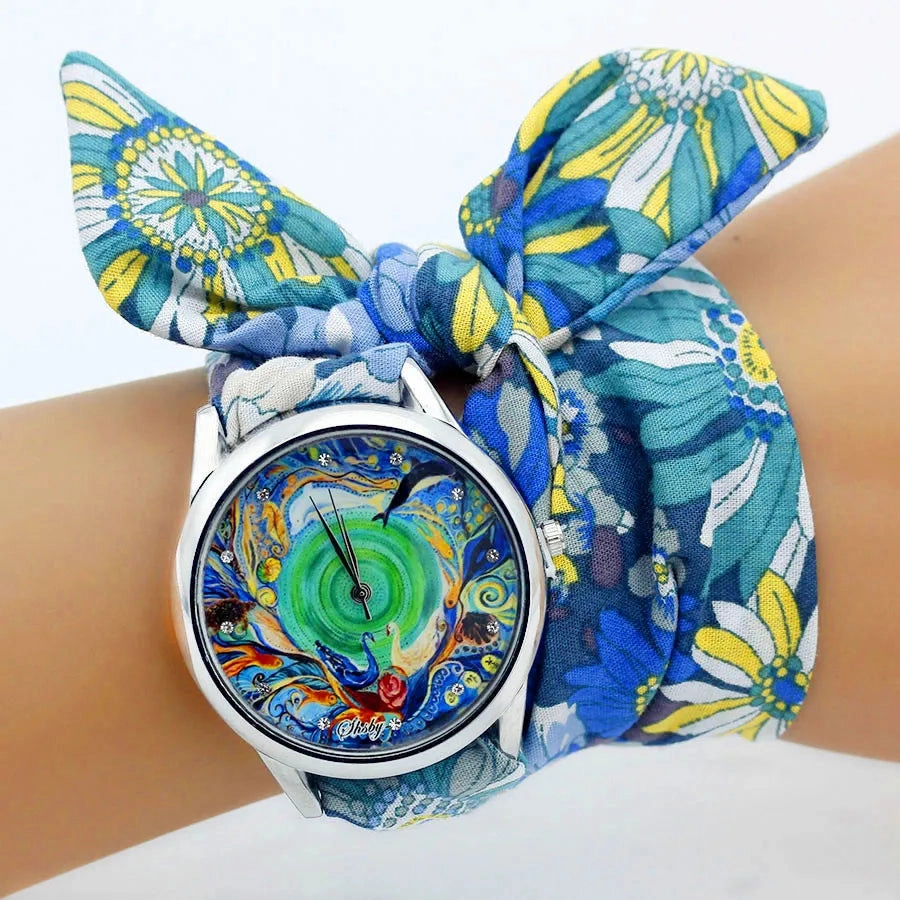 Shsby New Ladies Cloth Wristwatch Fashion Women Dress Watch