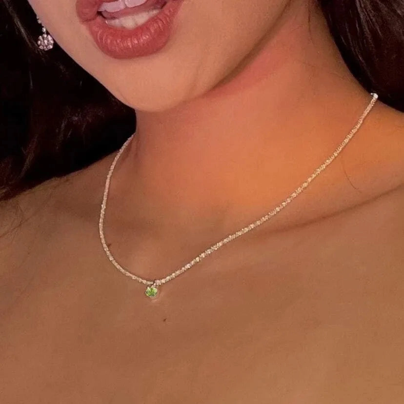 Silver Color Sparkling Necklace For Women Trendy Clavicle Choker Stylish Wedding Party Jewelry