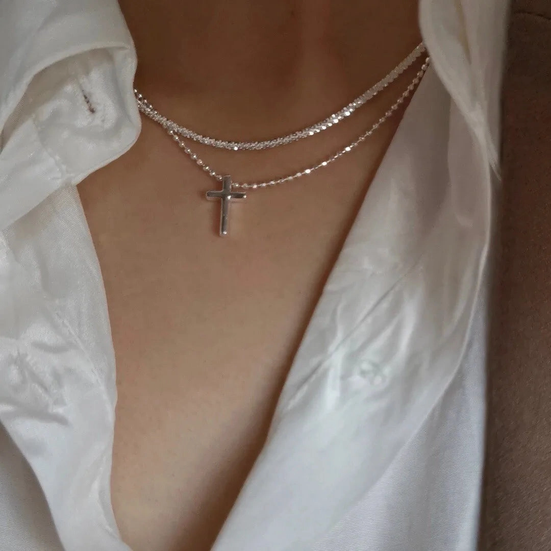 Silver Color Sparkling Necklace For Women Trendy Clavicle Choker Stylish Wedding Party Jewelry