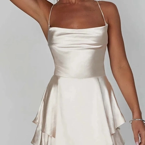 Simple Corset Dresses Women Solid Color Cami Playsuit