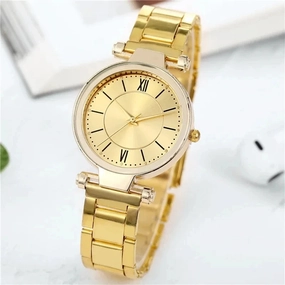 Simple Female Watch for Women Casual Stainless Steel Silver Band Elegant Quartz Analog Wrist Watch Reloj Mujer
