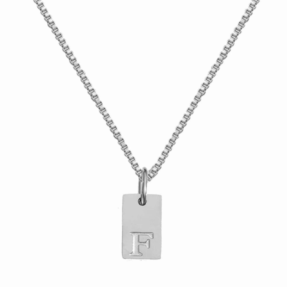 Simple Style Choker Women Stainless Steel Pendant Necklace