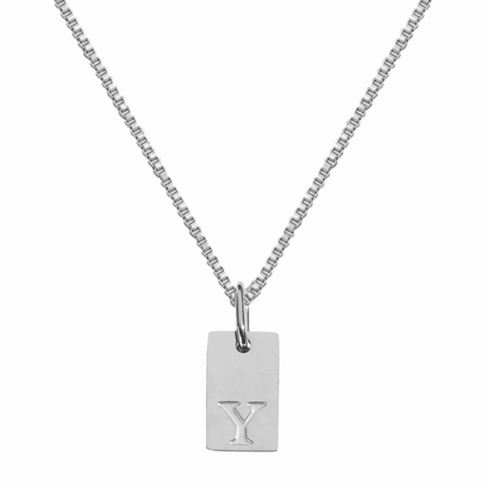 Simple Style Choker Women Stainless Steel Pendant Necklace