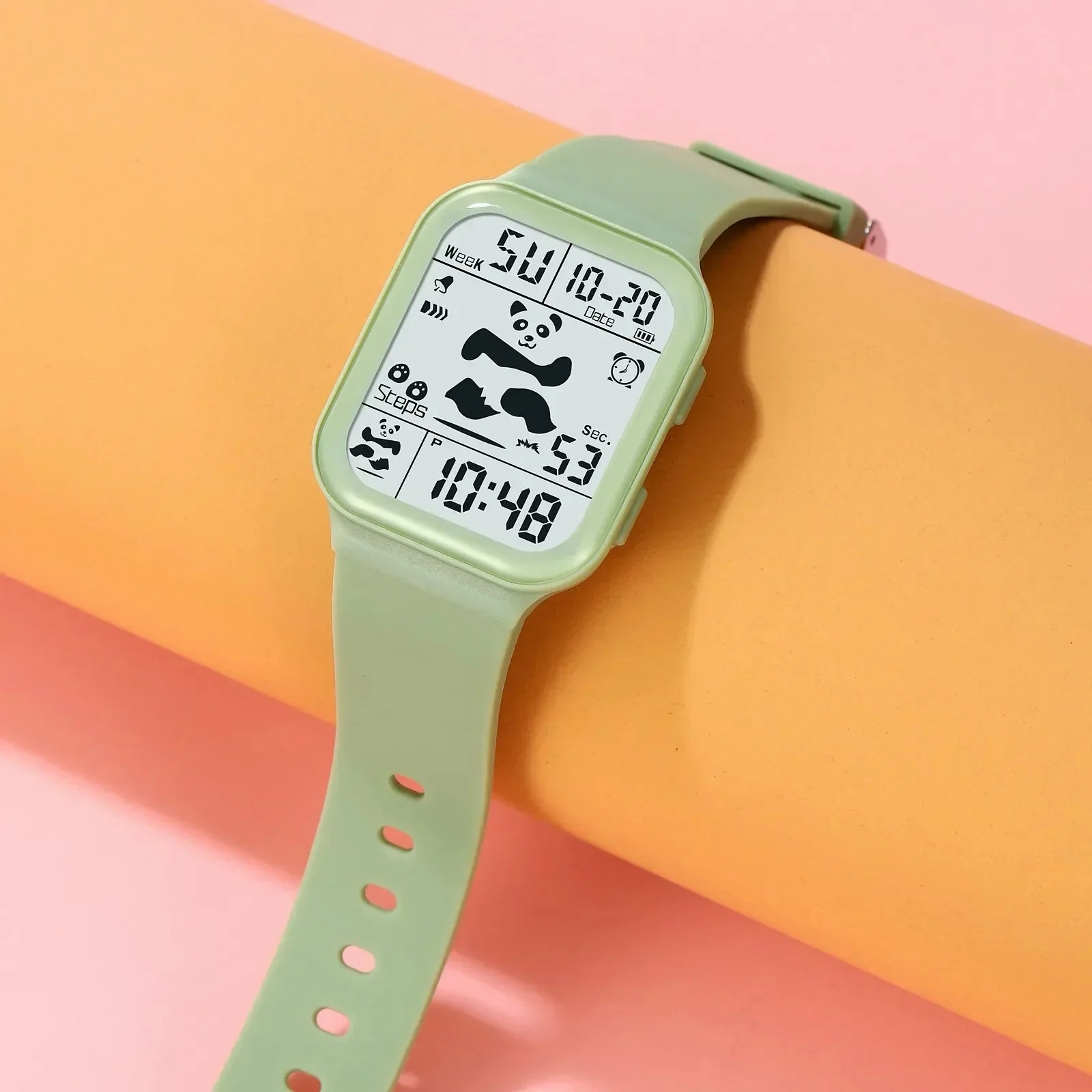SKMEI Cool Panda Pattern Dial LED Light Display Digital Watches Women Casual Stopwatch Lady Wristwatch Shockproof reloj mujer