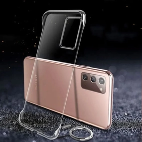 Slim Frameless Clear Phone Case For Samsung Galaxy S24 S23 S22 S21 S20 Ultra Thin Plastic Hard Back Cover