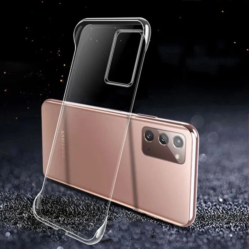 Slim Frameless Clear Phone Case For Samsung Galaxy S24 S23 S22 S21 S20 Ultra Thin Plastic Hard Back Cover