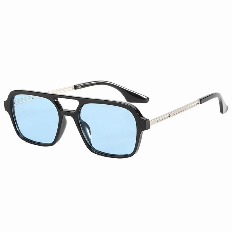 Small Frame Square Sunglasses Woman Luxury Vintage Leopard