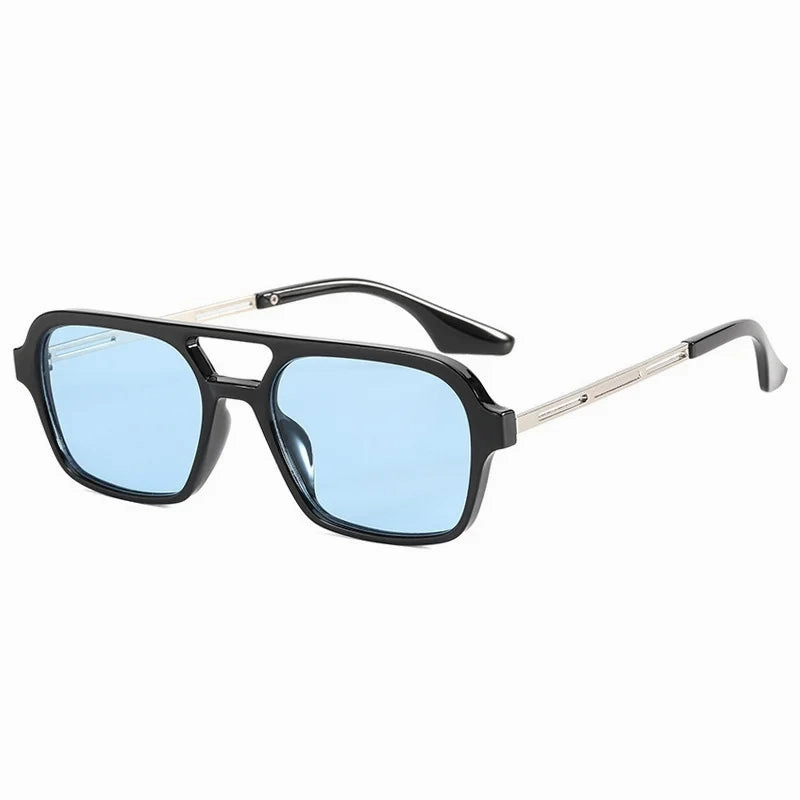 Small Frame Square Sunglasses Woman Luxury Vintage Leopard
