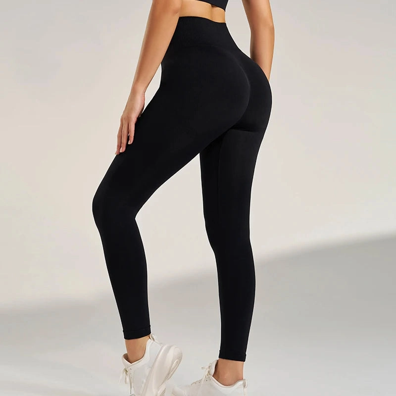 Sports High Waisted Hip Peach Bottoms Fitness Yoga Pants Jogging Cycling Skinny Nine Pants Women's Seamless Leggings