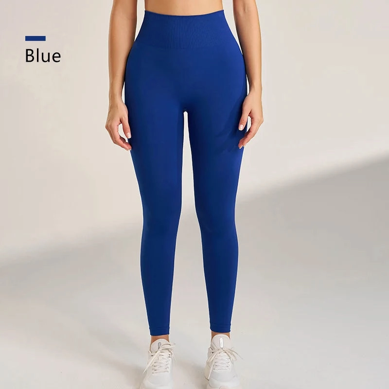 Sports High Waisted Hip Peach Bottoms Fitness Yoga Pants Jogging Cycling Skinny Nine Pants Women's Seamless Leggings