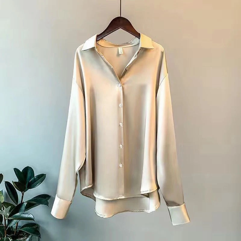 Spring Shirt And Blouses Knitted Woman Top Casual Elegance
