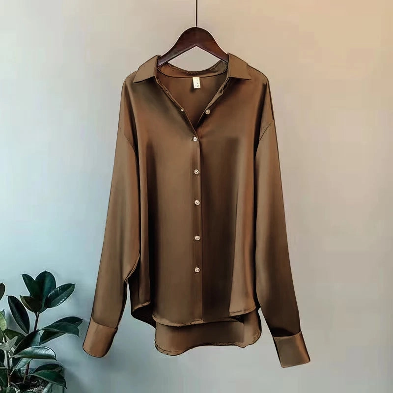 Spring Shirt And Blouses Knitted Woman Top Casual Elegance