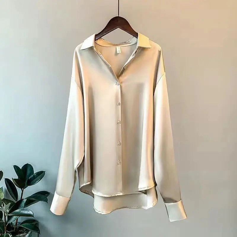 Spring Shirt And Blouses Knitted Woman Top Casual Elegance