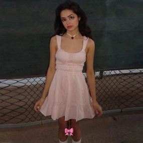 Spring Summer New French Spice Girl Sleeveless Dress y2k