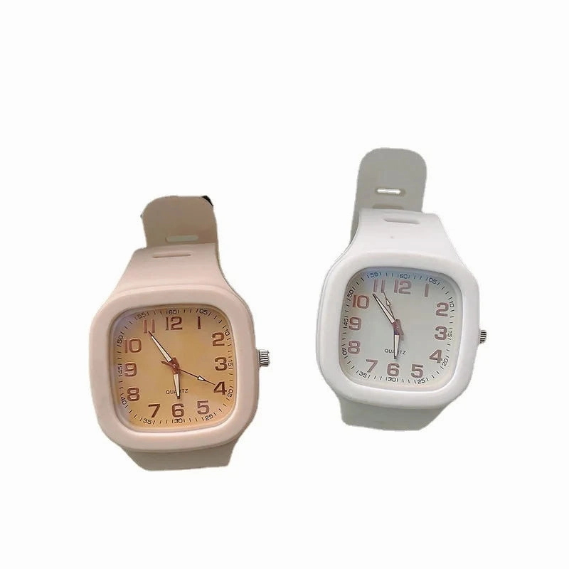 Square Quartz Watches for Men and Women Simple Sports Digital Waterproof Fashion Watch