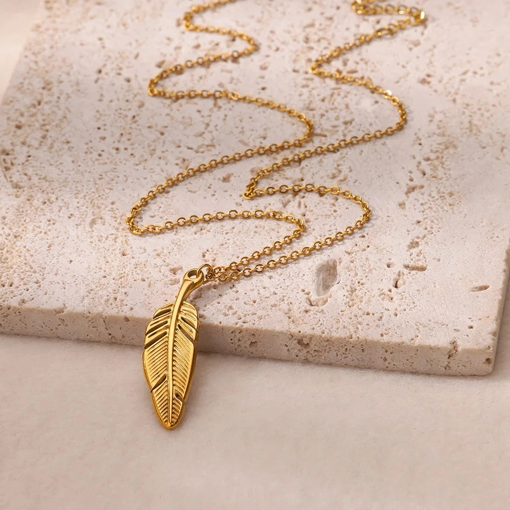 Stainless Steel Geometric Necklace Sunflower Pendant Aesthetic Jewelry