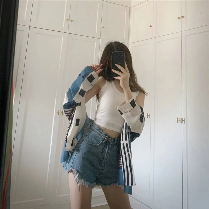 Stylish Black Sleeveless Crop Top for Women - Sexy Stretchy Knitted Tank Tee for Summer Streetwear