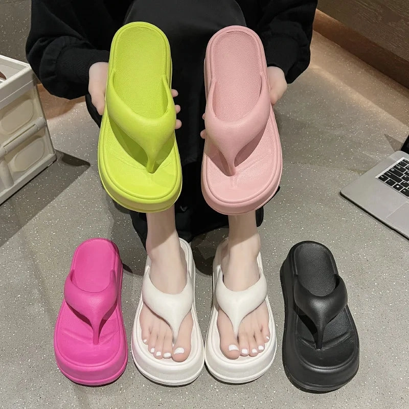 Stylish Women Platform Sandals EVA Heels Flip-Flops Cloud Slippers