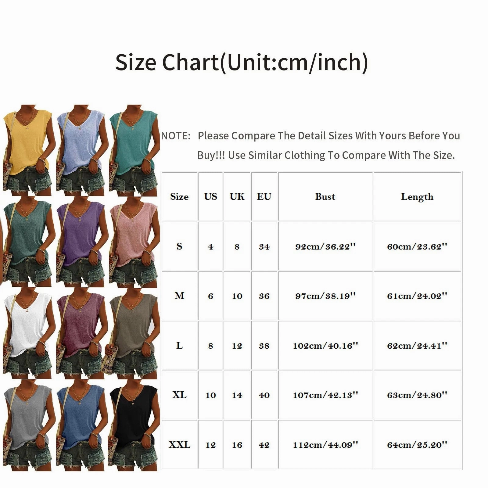Summer Camisole Women's V-Neck Vest Cotton Casual Top