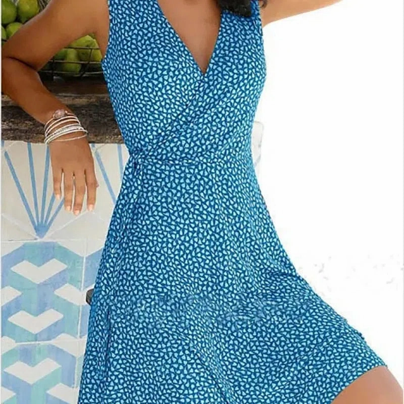 Summer New Amazon Foreign Trade WISH Leisure Slim Fit Dress