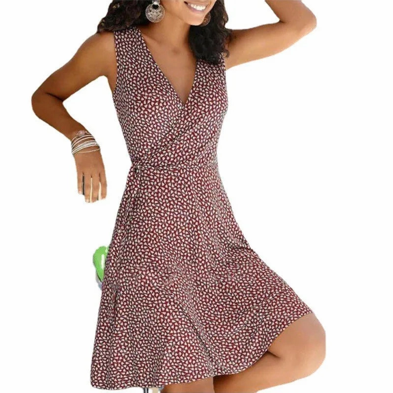 Summer New Amazon Foreign Trade WISH Leisure Slim Fit Dress