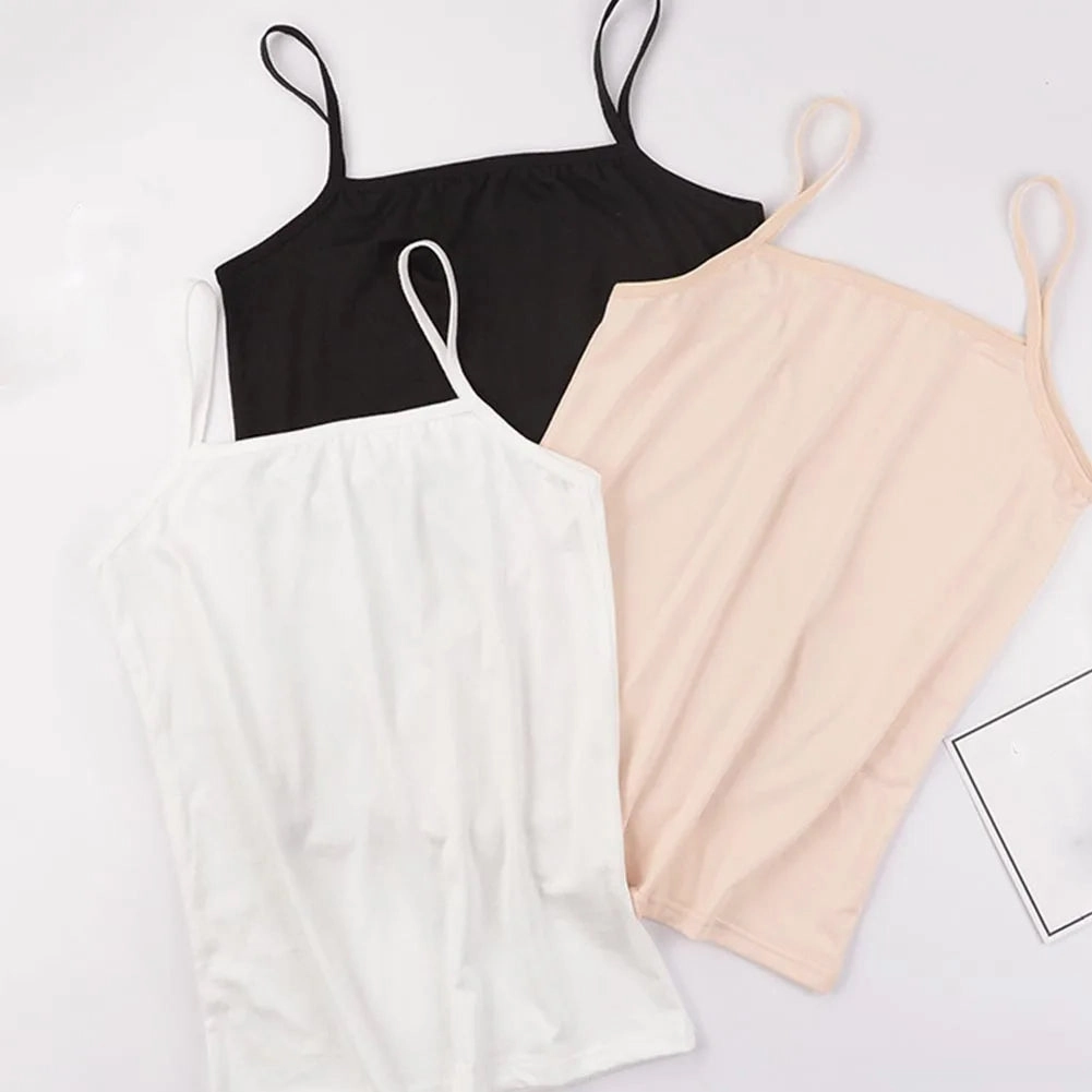 Summer Sexy Black Tank Top Women Sleeveless T-Shirt Casual Fitness Camisole for Daily Wear