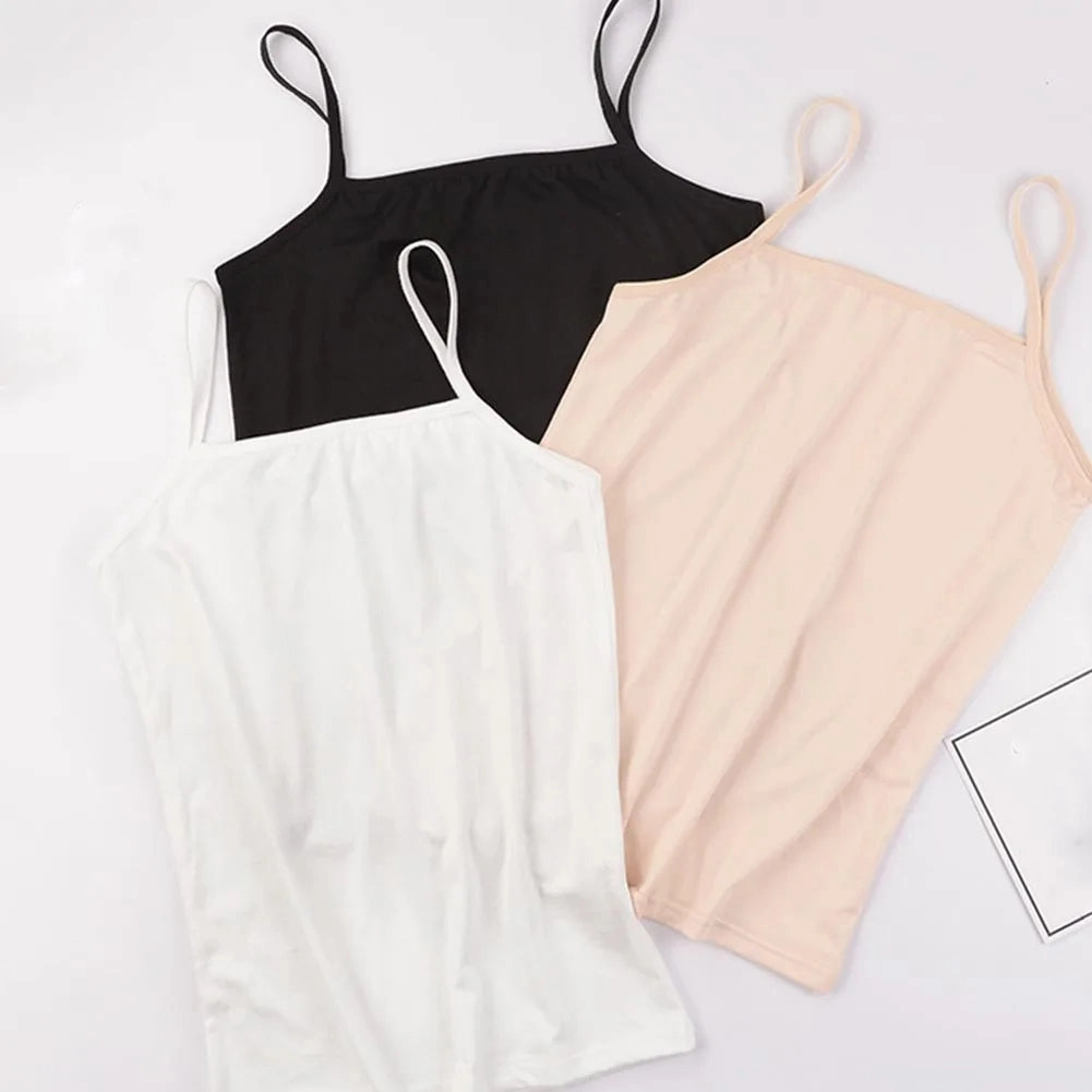 Summer Sexy Black Tank Top Women Sleeveless T-Shirt Casual Fitness Camisole for Daily Wear